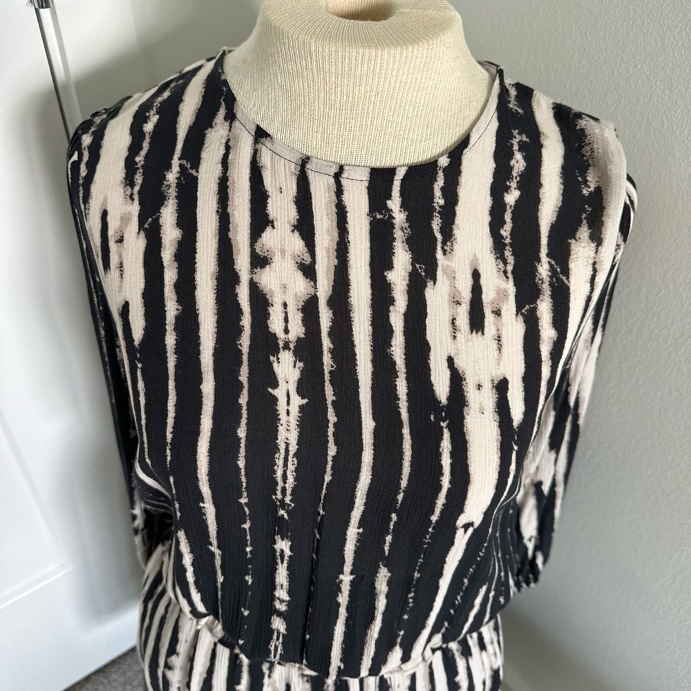 Bella Dahl Raglan Mini Dress Womens size S Black Elastic Waist NWOT - Picture 6 of 6